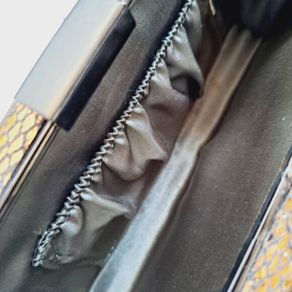 Women Snake Bag Purse Evening Clutch on a Chain - Picture 12 of 16